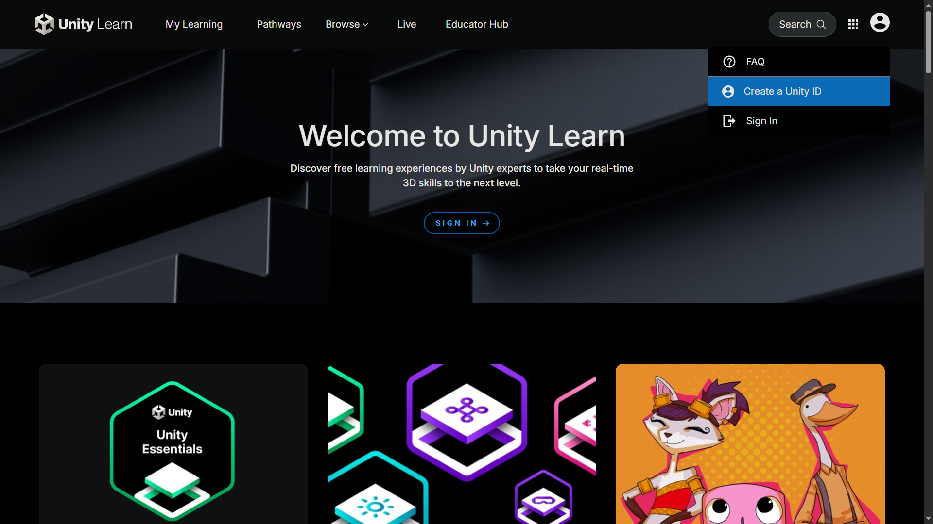 Unity Website
